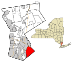 Westchester County New York incorporated and unincorporated areas Rye (city) highlighted